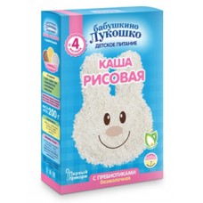 Каша Бабушкино Лукошко 200г безмолочная рисовая с пребиотиками с 4мес 140315