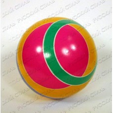 Мяч резиновый диаметр 125 широкие полосы С100ЛП