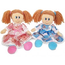 Мягкая игрушка Кукла Варенька в ситцевом платье 961В