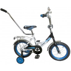 Велосипед двухколесный 12" Street с ручкой синий KG-1219