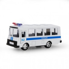 Автобус ТЕХНОПАРК Полиция инерционный двери открывающиеся Х600-Н09140-R