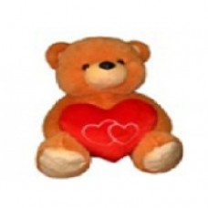 Мягкая игрушка Медведь Эдди 52 см бежевый с валентинкой 14-27-5