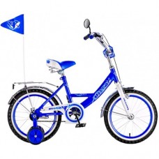 Велосипед двухколесный 14" Дельфин синий 1405
