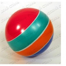 Мяч резиновый диаметр 100 полосатый С20ЛП